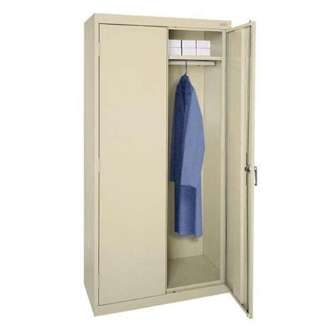 steel wardrobe cabinet hayneedle|metal wardrobe.